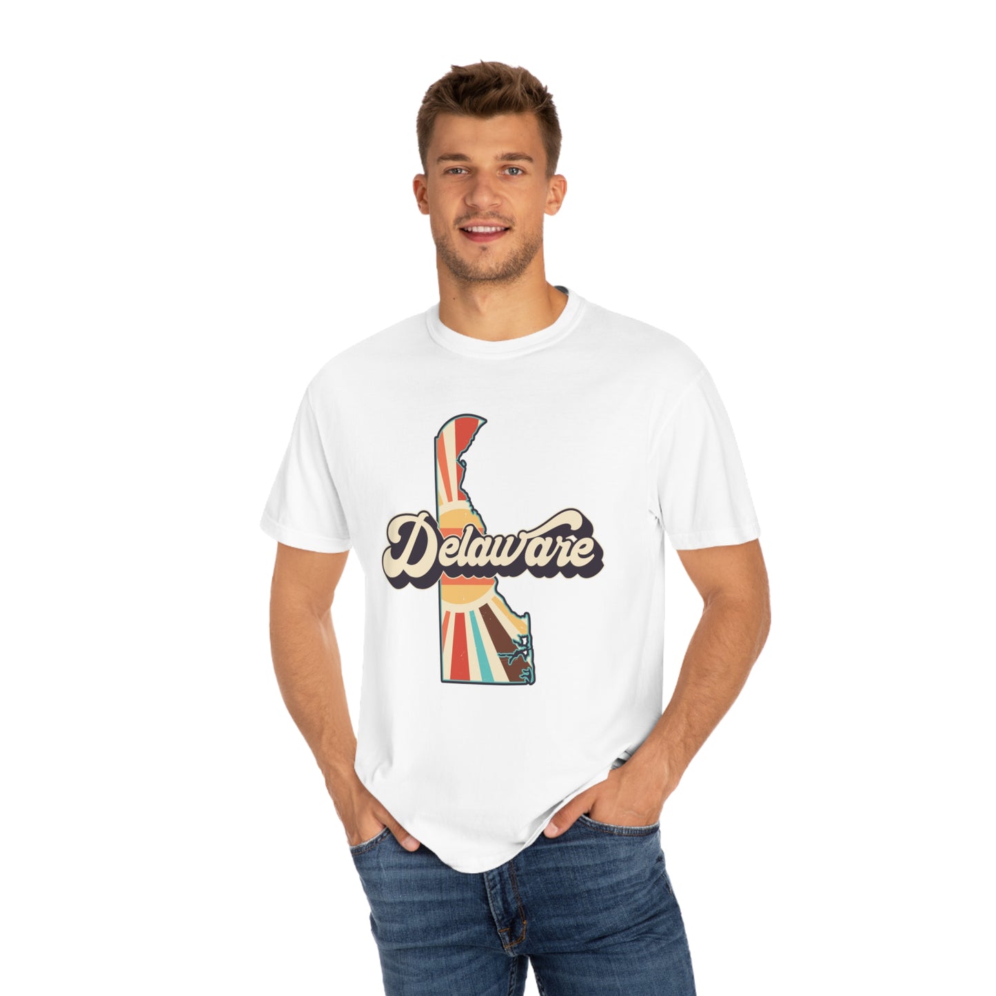 Retro Boho Delaware T Shirt (Comfort Colors)