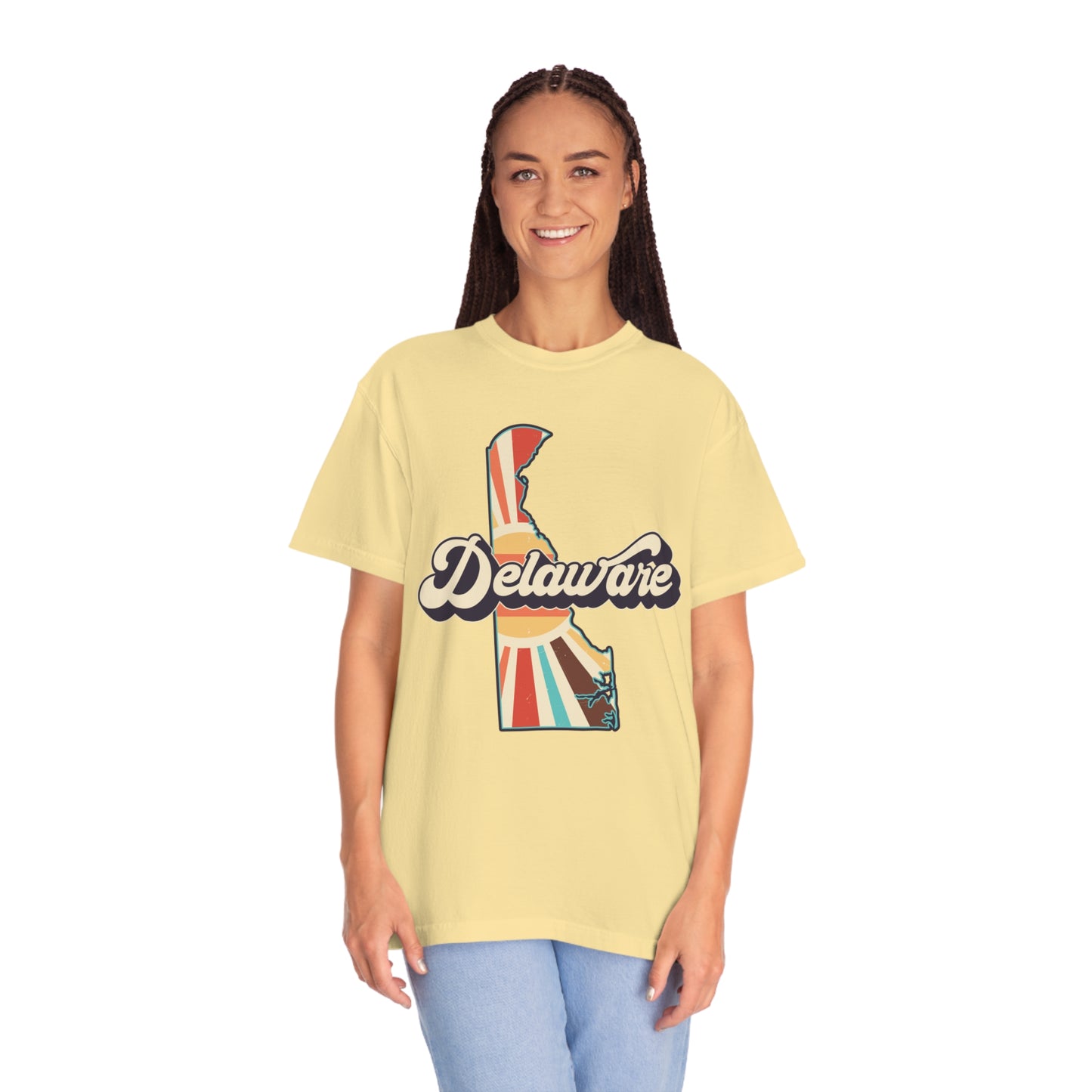 Retro Boho Delaware T Shirt (Comfort Colors)