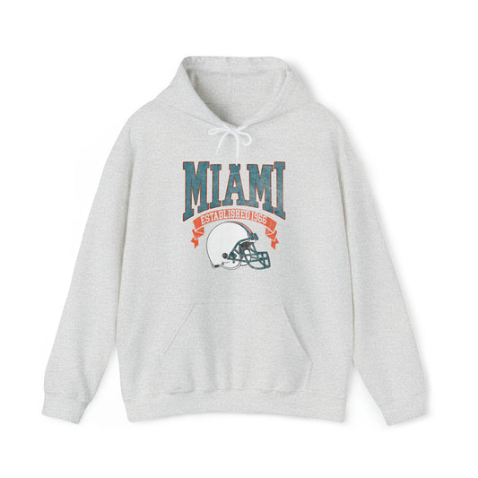 Vintage Miami Football Hoodie