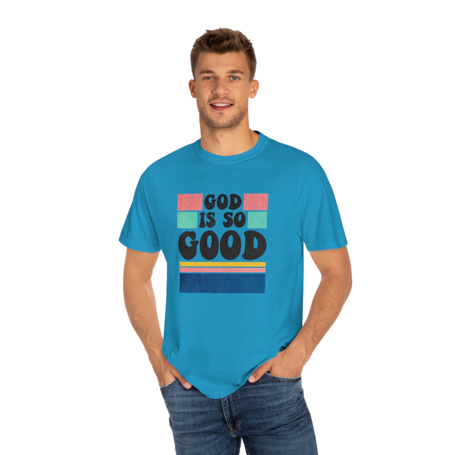 Retro God Is So Good T Shirt (Comfort Colors)