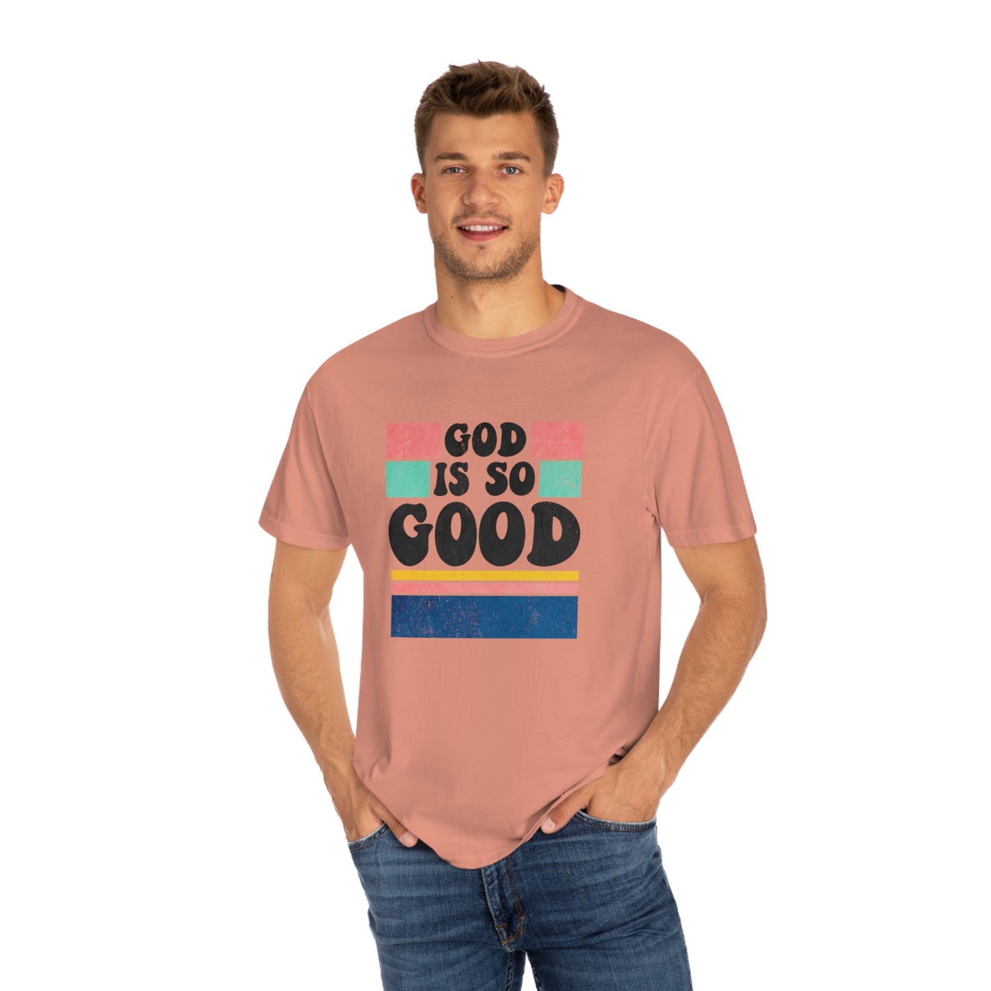 Retro God Is So Good T Shirt (Comfort Colors)