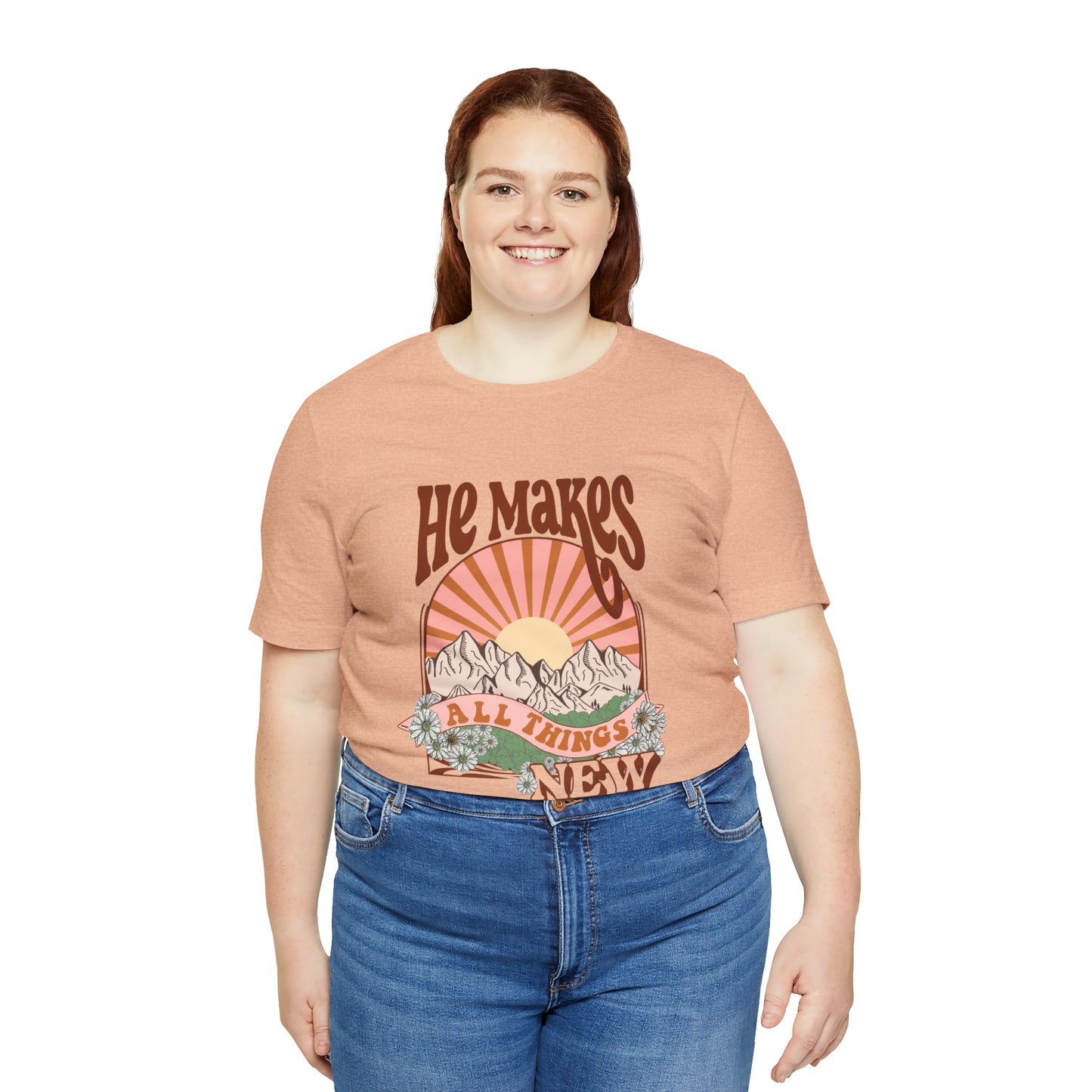 He Makes All Things New Boho Style T Shirt