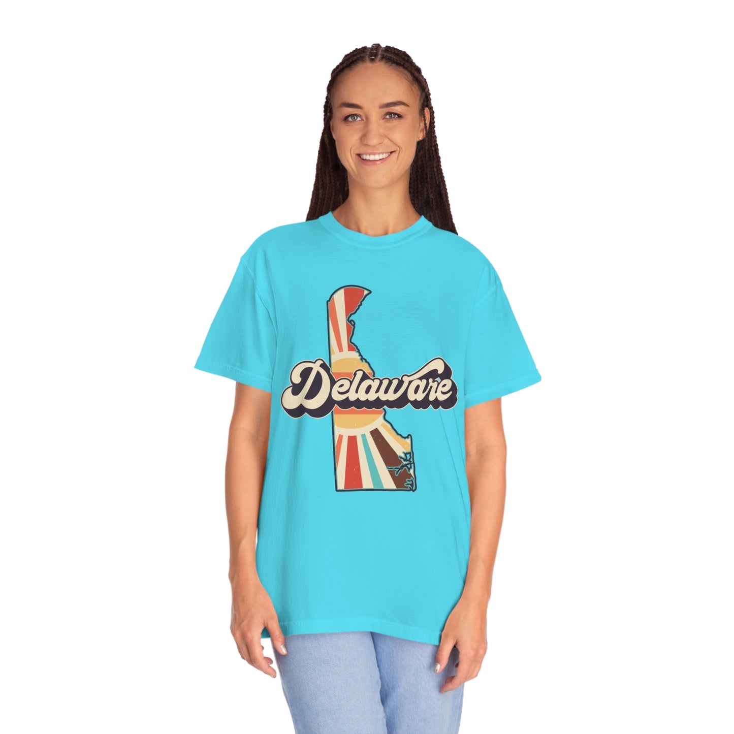 Retro Boho Delaware T Shirt (Comfort Colors)