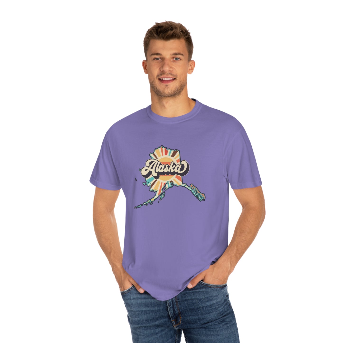 Retro Boho Alaska T Shirt (Comfort Colors)