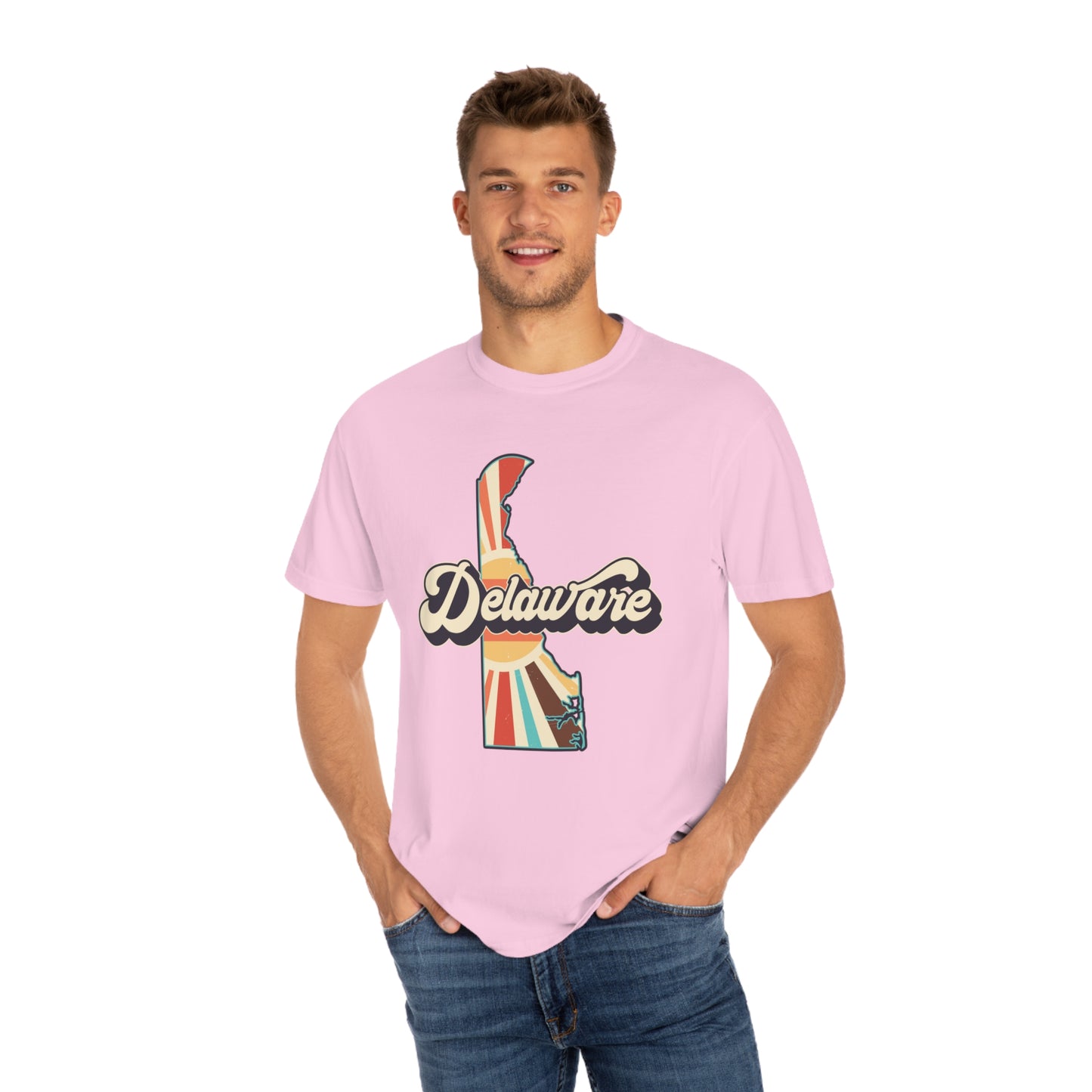 Retro Boho Delaware T Shirt (Comfort Colors)