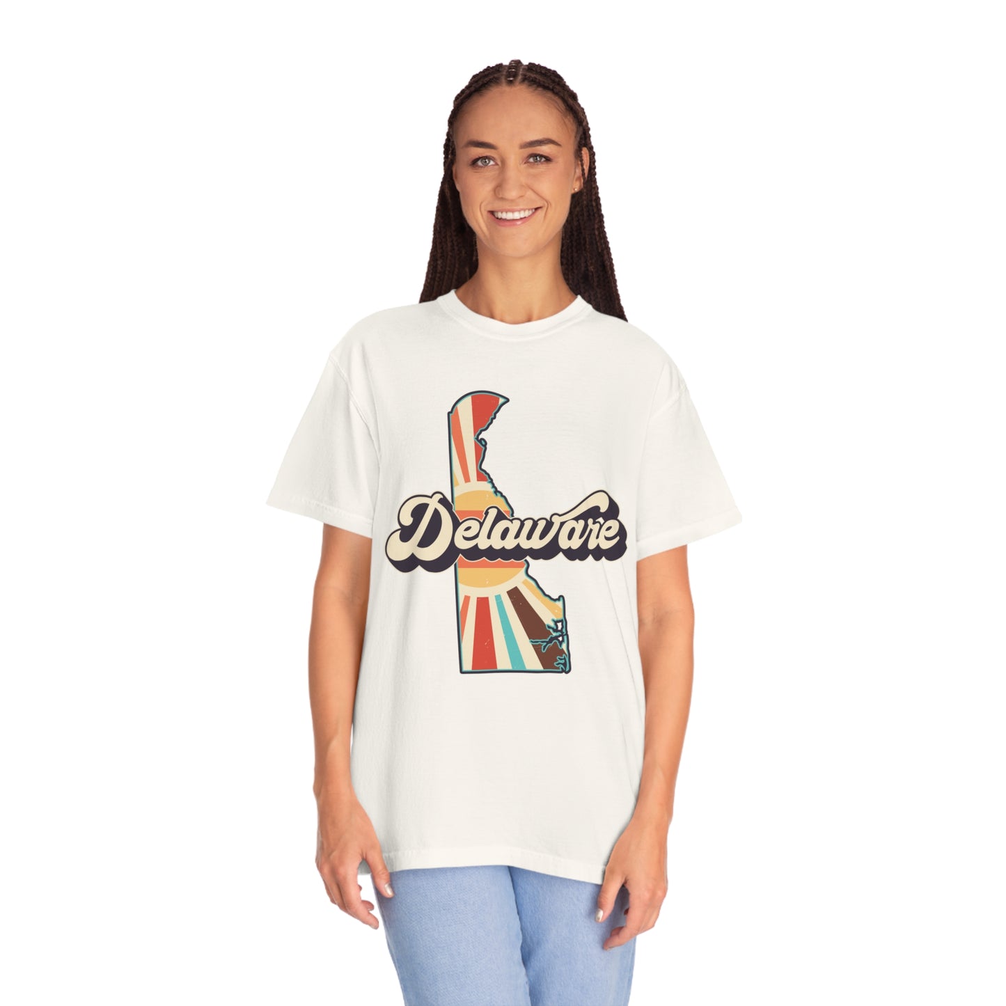 Retro Boho Delaware T Shirt (Comfort Colors)