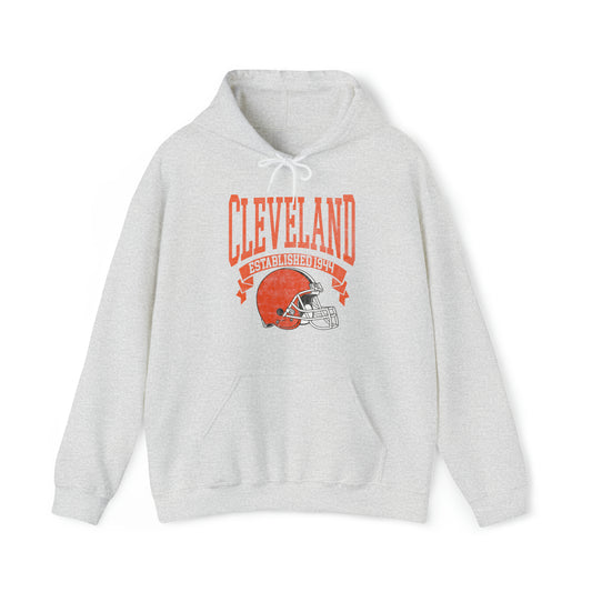 Vintage Cleveland Football Hooded Sweatshirt