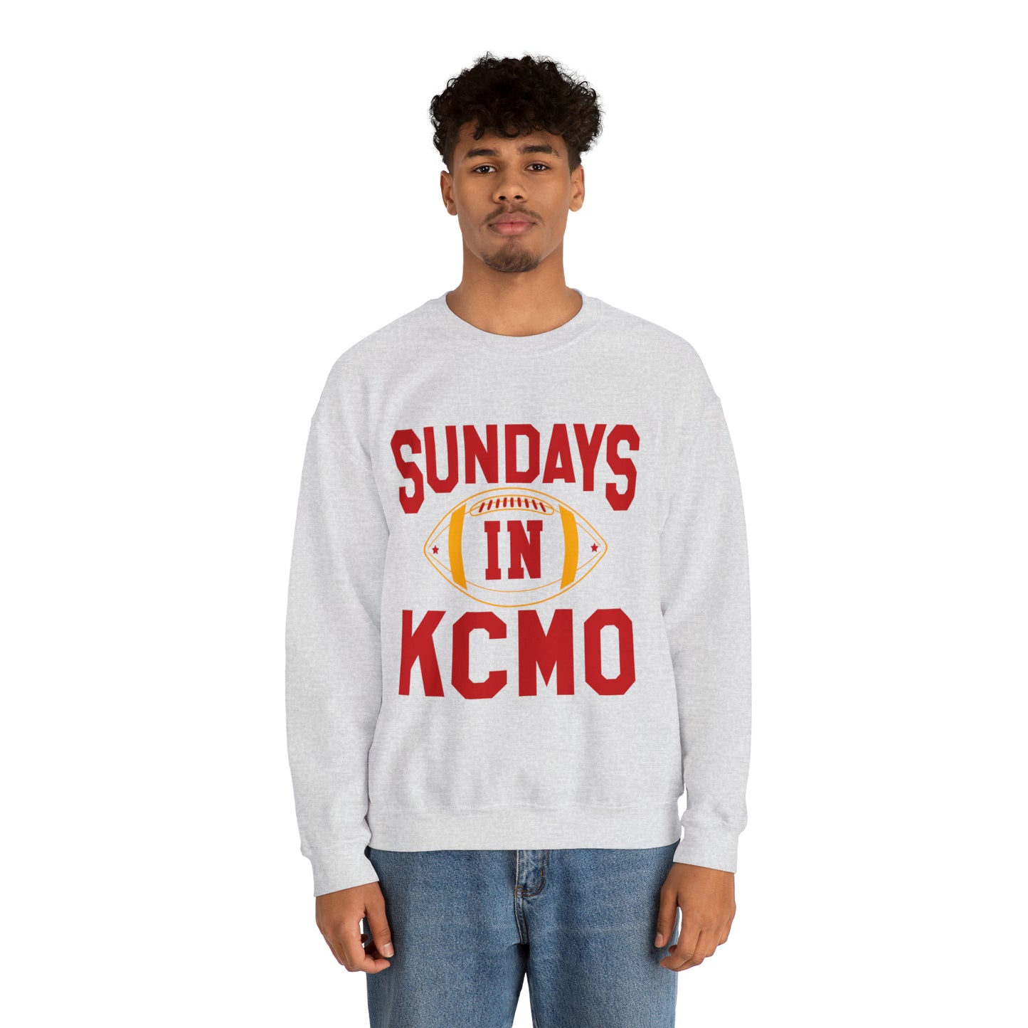 Sundays In Kansas City Crewneck Football Sweatshirt