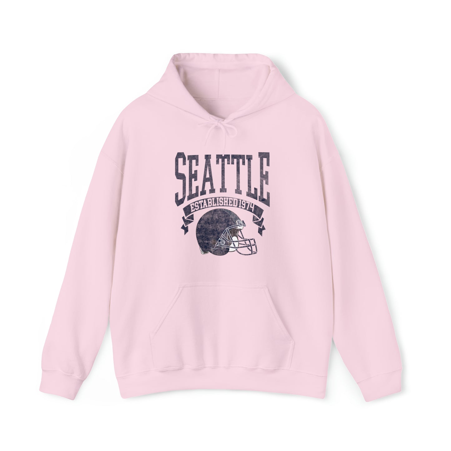 Vintage Seattle Football Hooded Sweatshirt