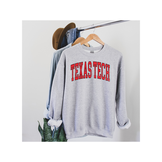 College Retro Sweatshirt Texas Tech