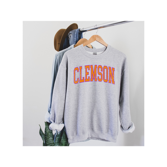 College Retro Sweatshirt Clemson