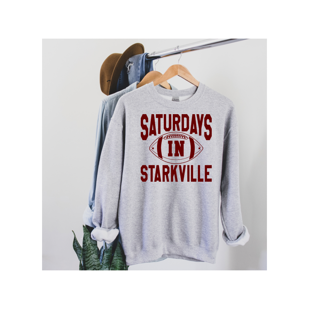 College Sweatshirt Saturdays in Starkville (Miss St.)