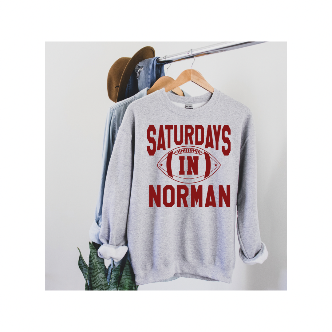 College Sweatshirt Saturdays in Norman (Oklahoma)