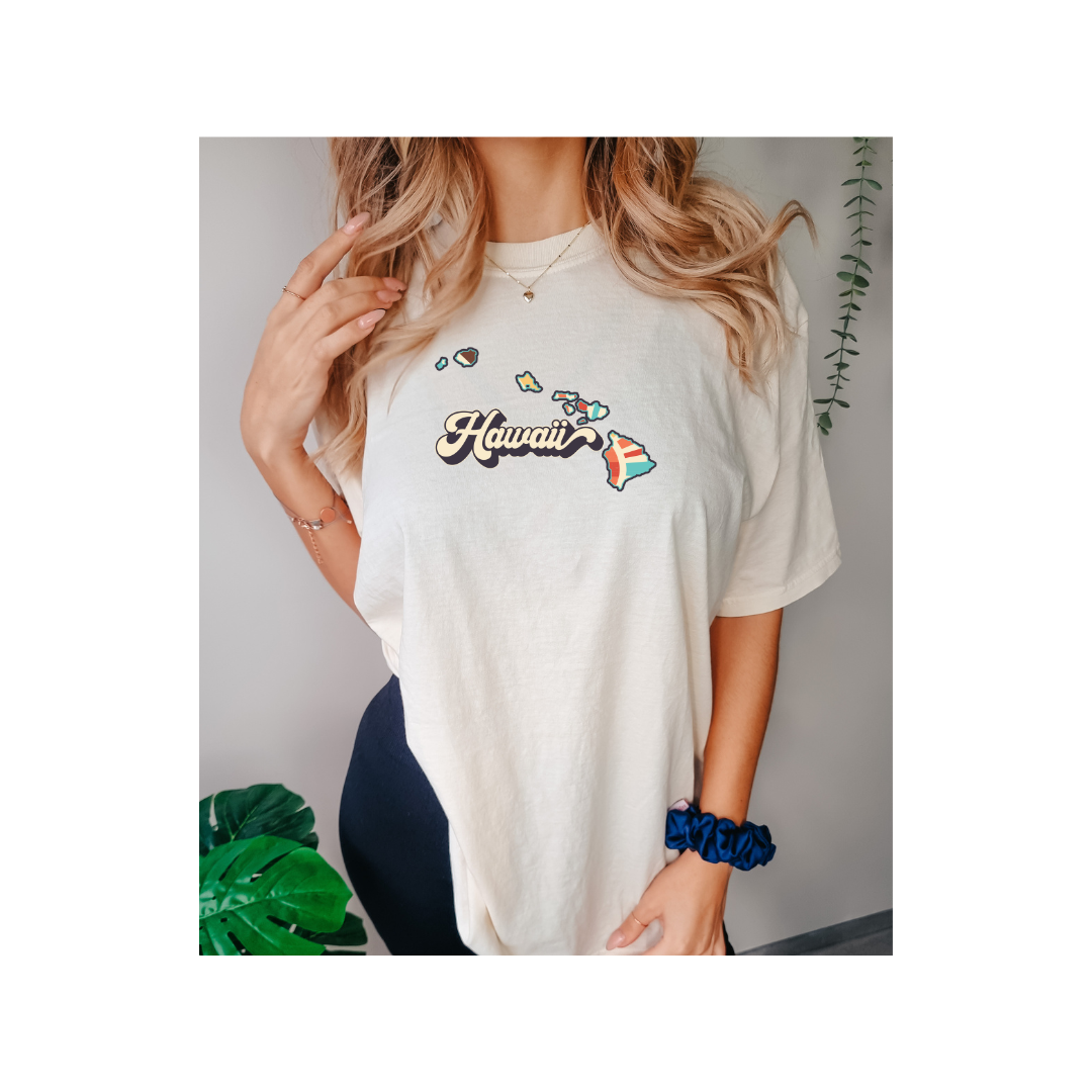 Retro Boho Hawaii T Shirt (Comfort Colors)