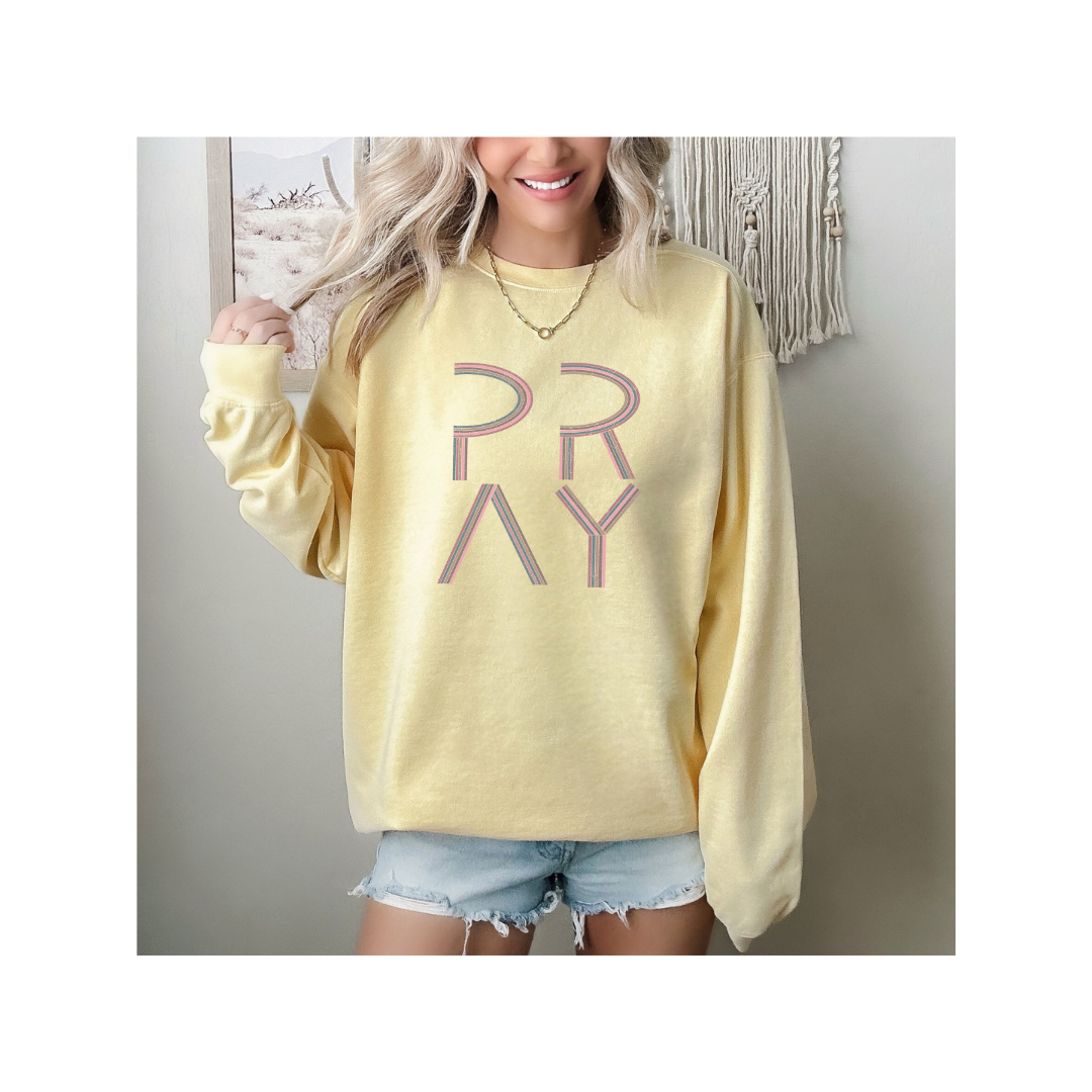 Boho Pray Sweatshirt (Comfort Colors)