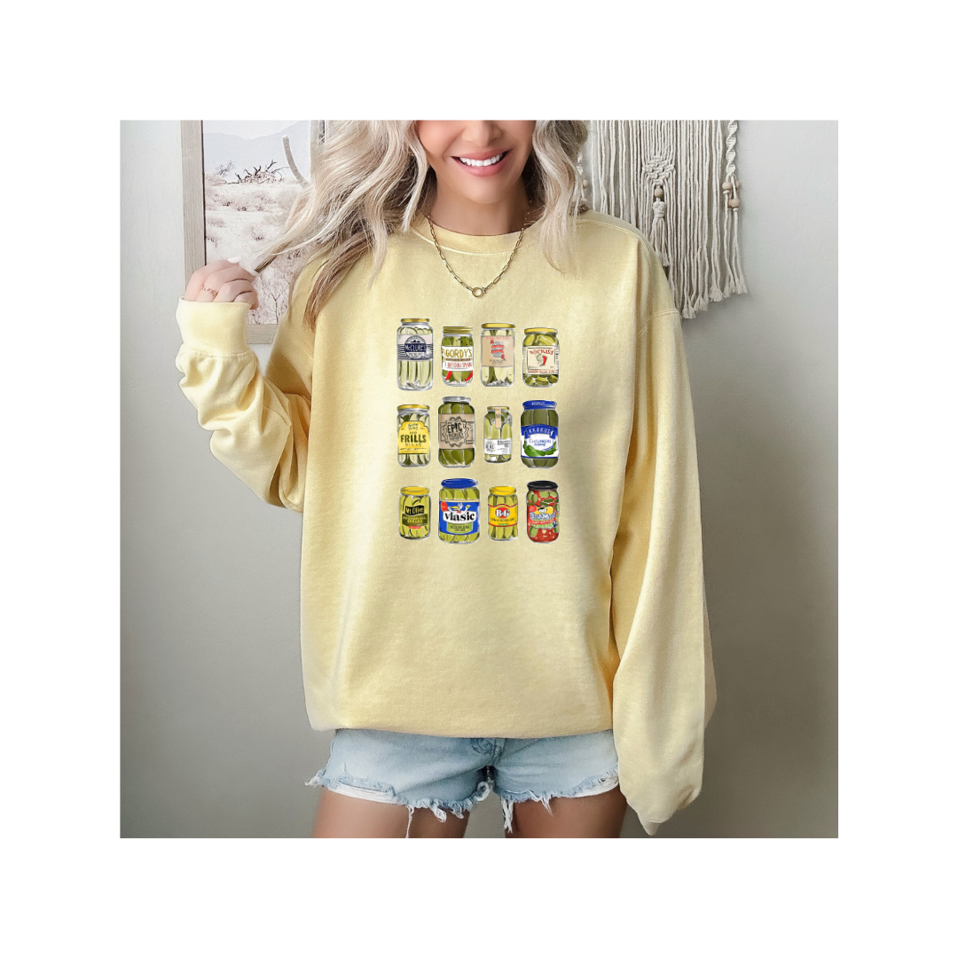 Vintage Pickle Jar Sweatshirt (Comfort Colors)